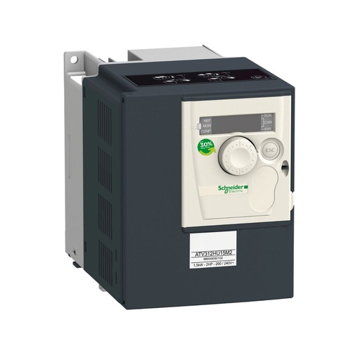 [ATV312HU15M2] Schneider VFD Altivar 312_ variable speed drive ATV312 - 1.5kW - 3.2kVA - 90W - 200..240 V- 1-phase supply_ [ATV312HU15M2]
