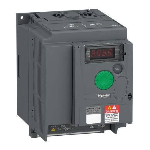 [ATV310HU15N4E] Schneider VFD Altivar 310_ variable speed drive ATV310 - 1.5 kW - 2 hp - 380...460 V - 3 phase_ [ATV310HU15N4E]