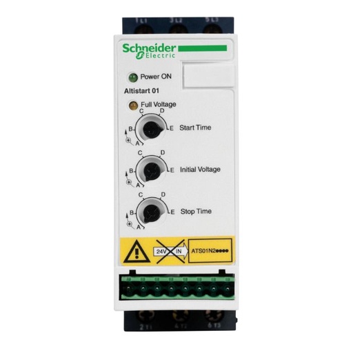 [ATS01N206RT] Schneider Soft Starter Altistart 01_ soft Starter for asynchronous motor - ATS01 - 6 A - 460..480 V_ [ATS01N206RT]