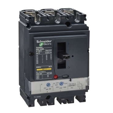 [LV431110] Schneider Breaker Compact NSX_ circuit Breaker Compact NSX250B - TMD - 250 A - 3 poles 3d_ [LV431110]