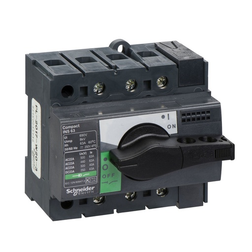 [28902] Schneider Breaker Interpact INS/INV_ switch-disconnector Compact INS63 - 3 poles - 63 A_ [28902]