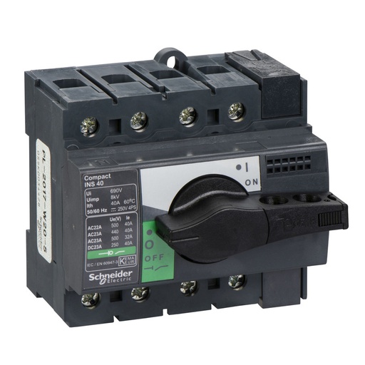[28901] Schneider Breaker Interpact INS/INV_ switch-disconnector Compact INS40 - 4 poles - 40 A_ [28901]