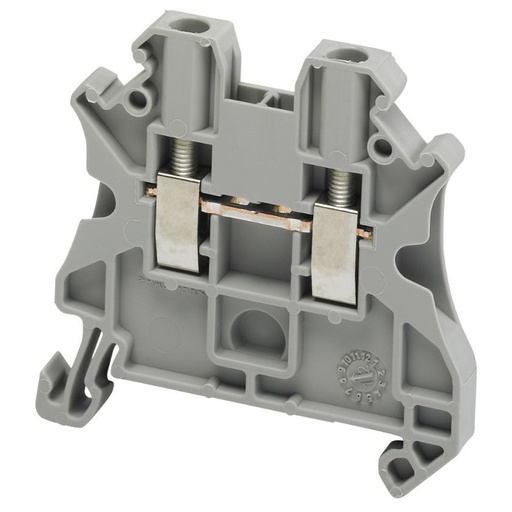 [NSYTRV22] Schneider Terminal Block Thalassa TBS_ SCREW TERMINAL, FEED THROUGH, 2 POINTS, 2,5MM² , GREY_ [NSYTRV22]