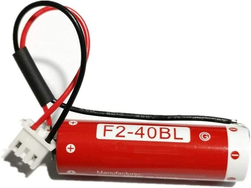 [F2-40BL] Mitsubishi PLC BATTERY ER6C AA, 3.6V, LITHIUM WITH CABLE, CONNECTOR [F2-40BL]